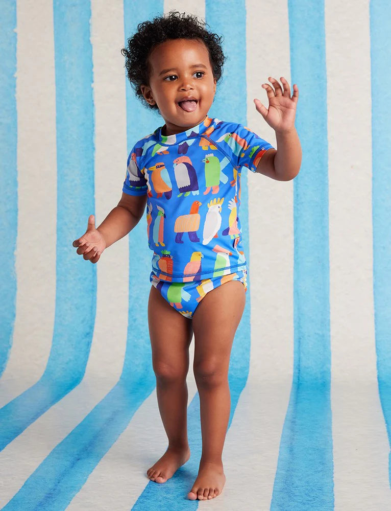 Halcyon Nights Nappy Swim Cover Flamin' Galahs
