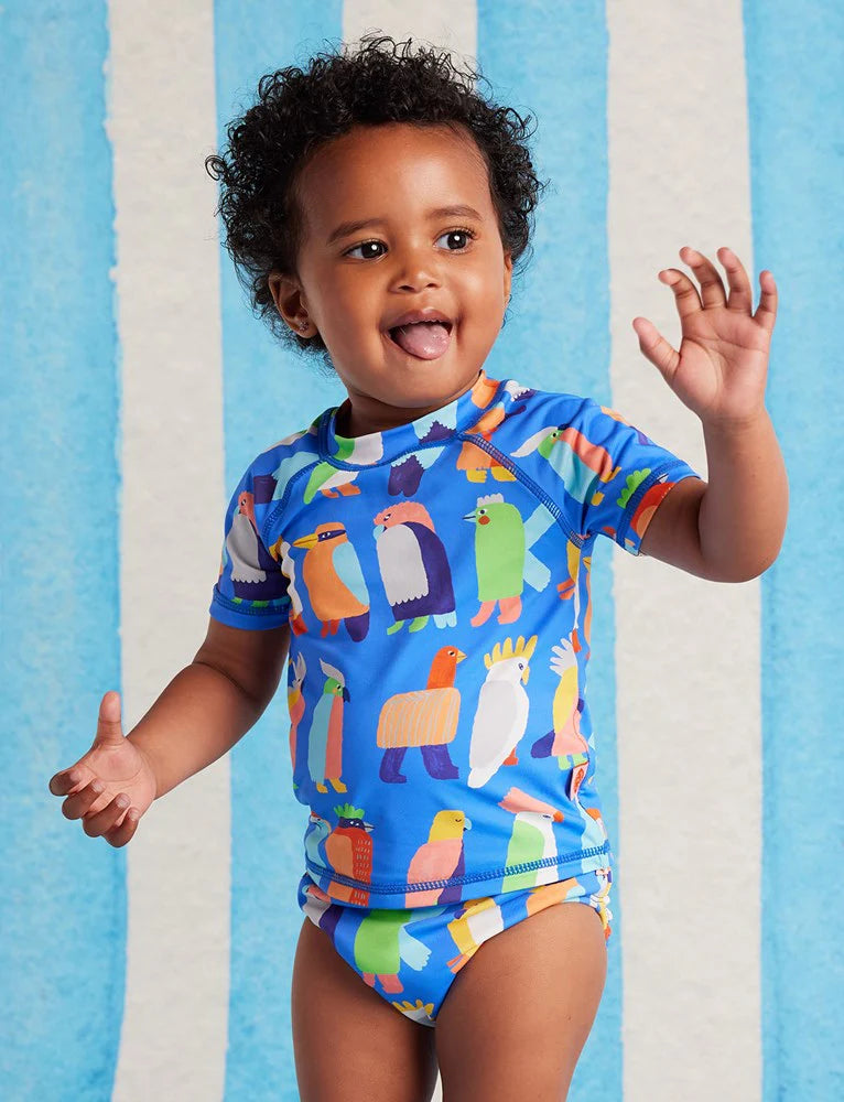 Halcyon Nights Short Sleeve Rash Vest Flamin' Galahs