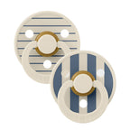 Studio Colour Pacifier 2 Pack  - Pin Ivory Steel Blue Mix
