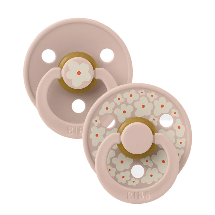 BIBS Studio Colour Pacifier 2 Pack  - Jasmine Blush Mix