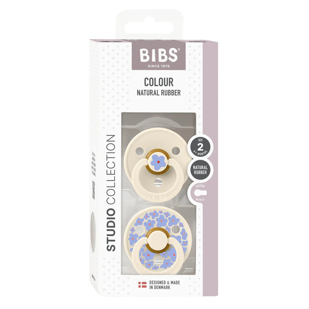 Studio Colour Pacifier 2 Pack  - Jasmine Ivory Mix