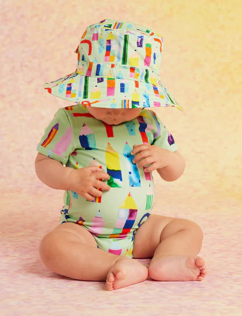 Halcyon Nights Scribble Squad Kids Sun Hat