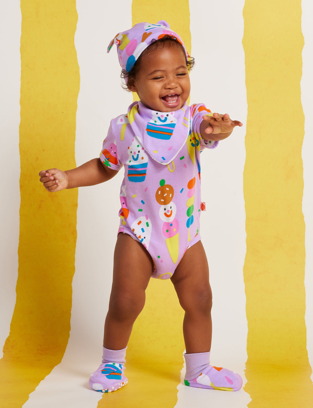 Sundae Funday Baby Bib