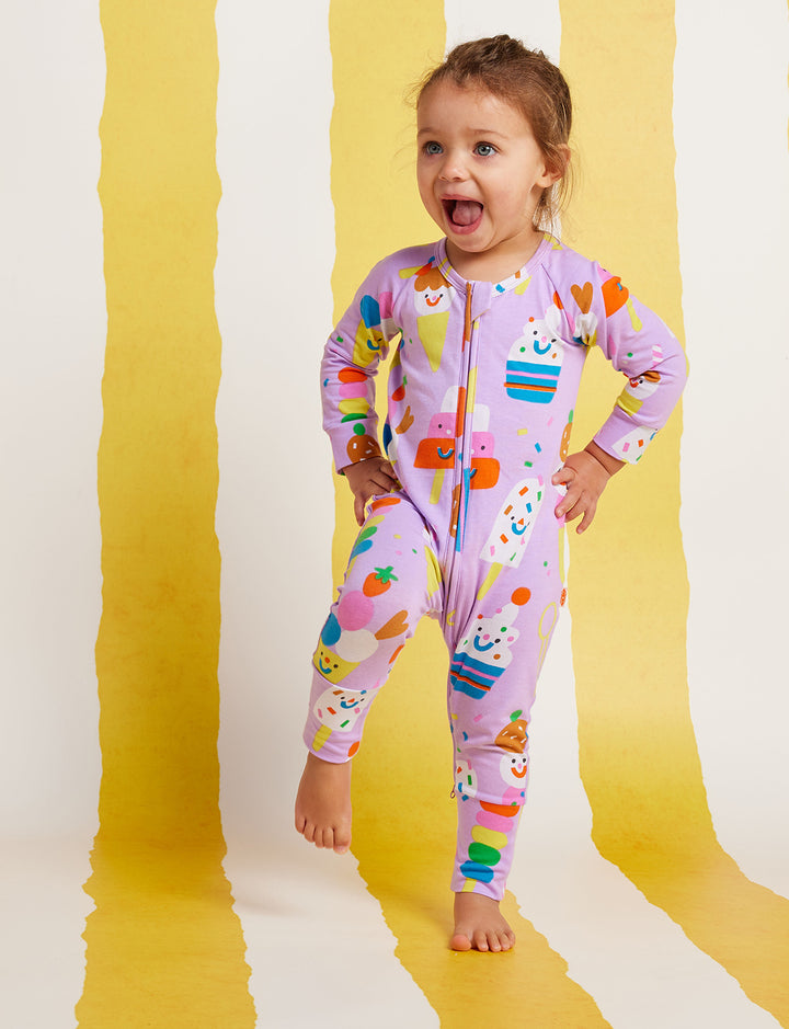 Halcyon Nights Sundae Funday Long Sleeve Zipsuit