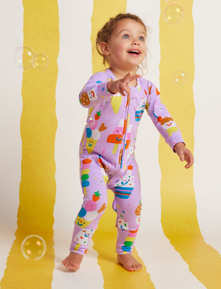 Halcyon Nights Sundae Funday Long Sleeve Zipsuit