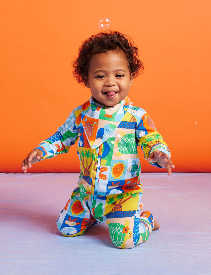 Halcyon Nights Hello Sunshine Long Sleeve Zipsuit