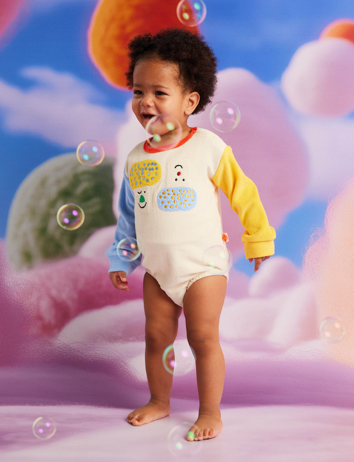 Pocket Patch Terry Long Sleeve Bodysuit