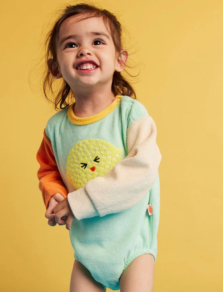 Halcyon Nights Peel Party Terry Long Sleeve Bodysuit