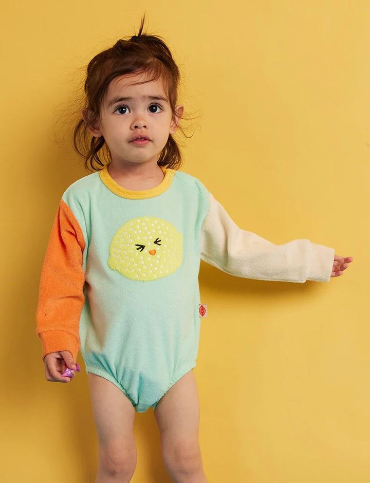 Halcyon Nights Peel Party Terry Long Sleeve Bodysuit