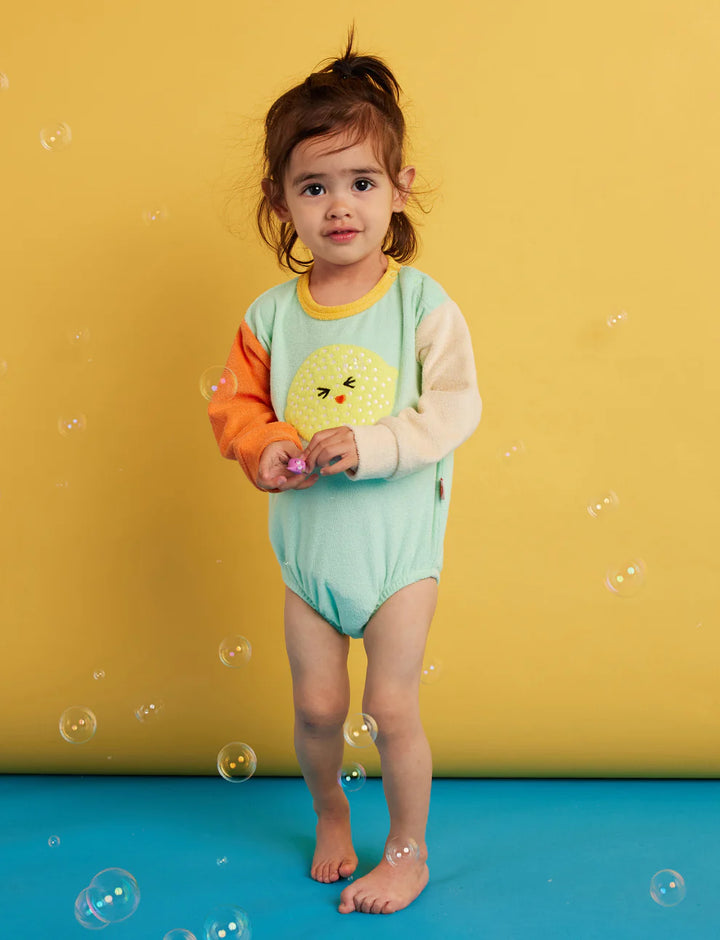 Halcyon Nights Peel Party Terry Long Sleeve Bodysuit