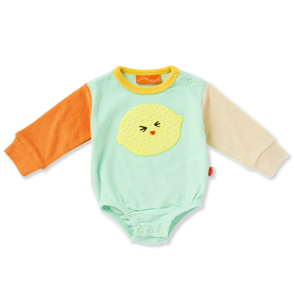 Halcyon Nights Peel Party Terry Long Sleeve Bodysuit