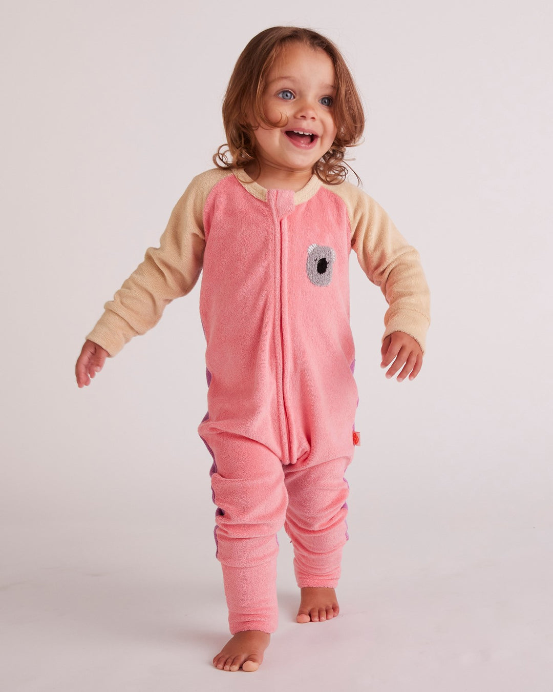 Halcyon Nights Terry Long Sleeve Romper - Koala