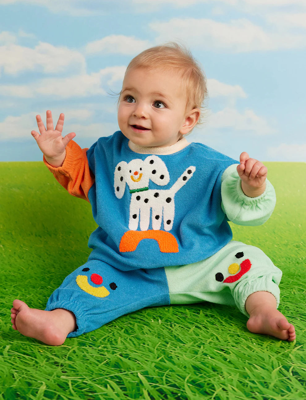 Halcyon Nights Puppy Park Terry Sweater