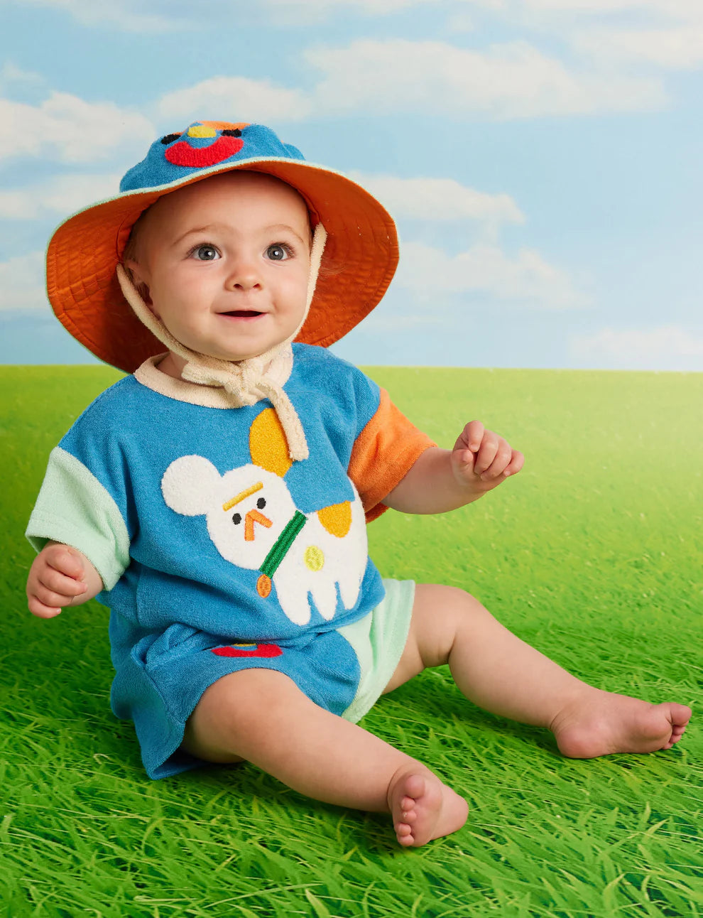 Halcyon Nights Puppy Park Terry Kids Bucket Hat