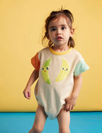 Peel Party Terry Short Sleeve Bodysuit
