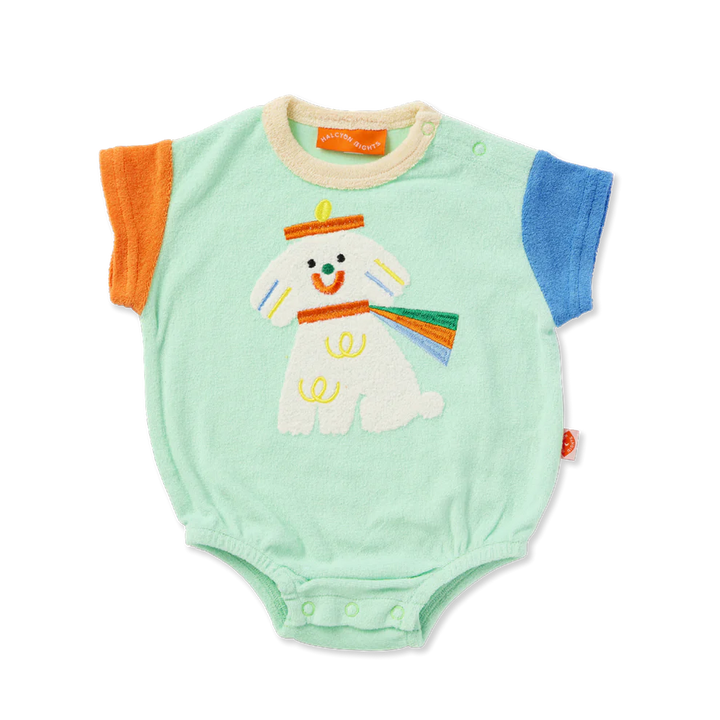 Halcyon Nights Puppy Park Terry Short Sleeve Bodysuit