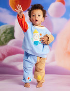 Space Blue Terry Sweater