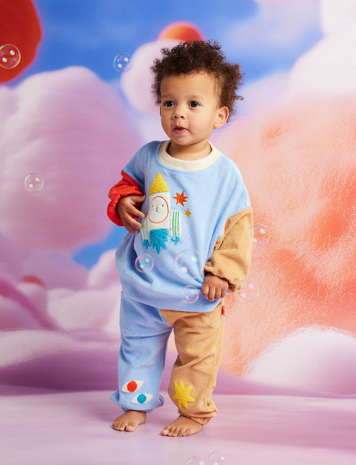 Space Blue Terry Pants