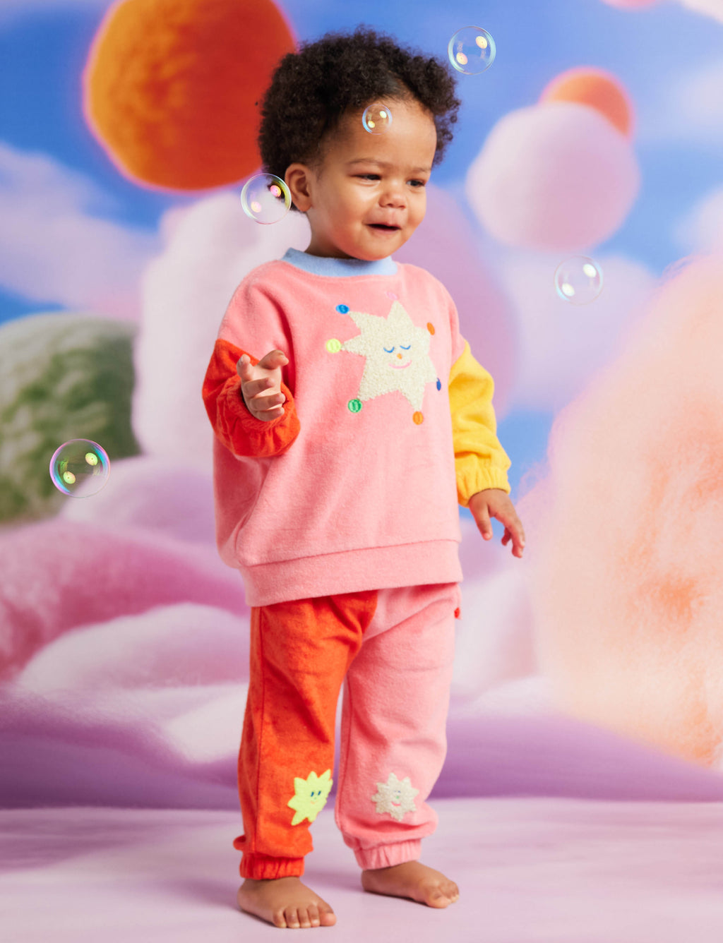 Stars Pink Terry Pants