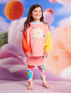Stars Pink Terry Sweater