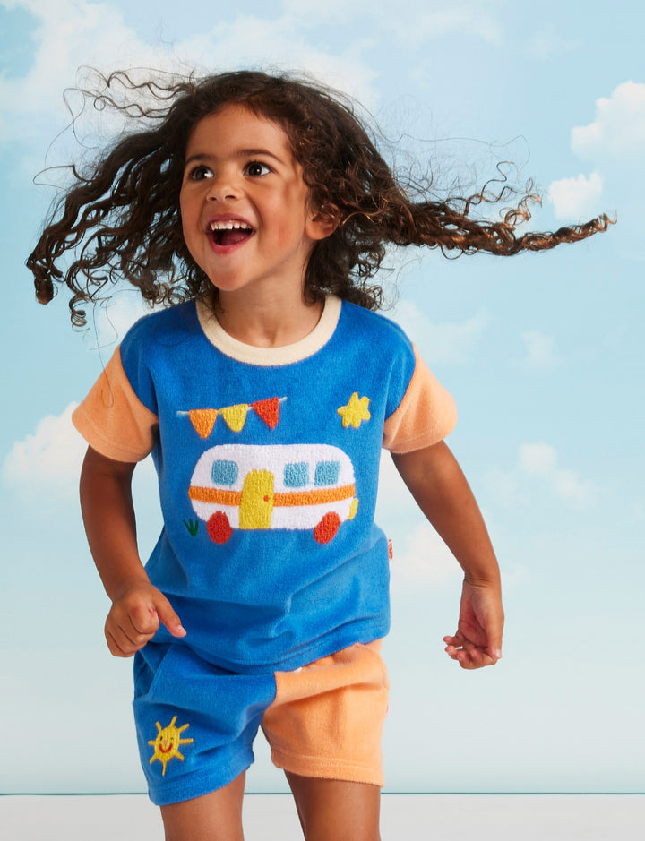 Halcyon Nights Happy Camper Terry T-Shirt