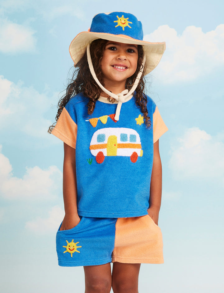 Halcyon Nights Happy Camper Terry T-Shirt