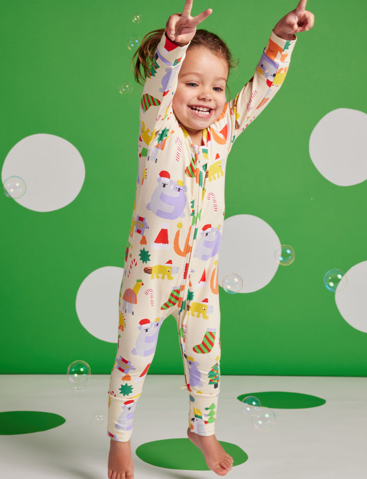 Halcyon Nights Tinsel Tails Long Sleeve Zipsuit