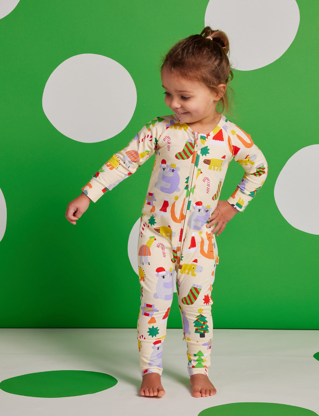 Halcyon Nights Tinsel Tails Long Sleeve Zipsuit