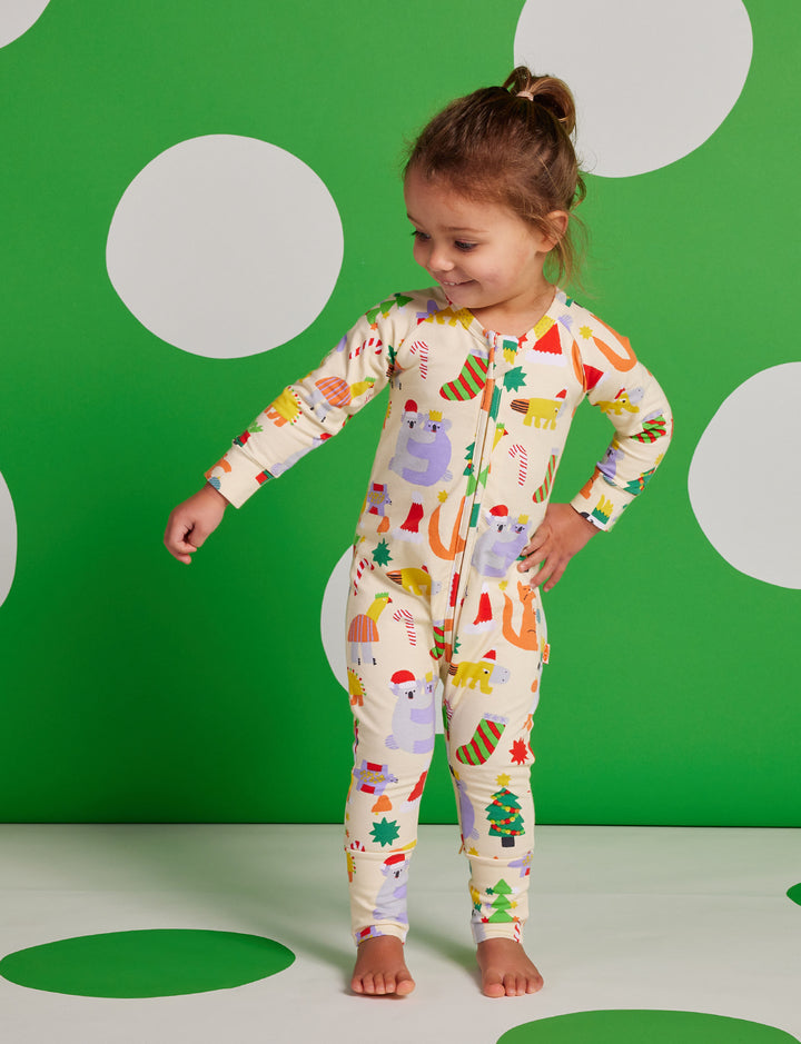 Halcyon Nights Tinsel Tails Long Sleeve Zipsuit