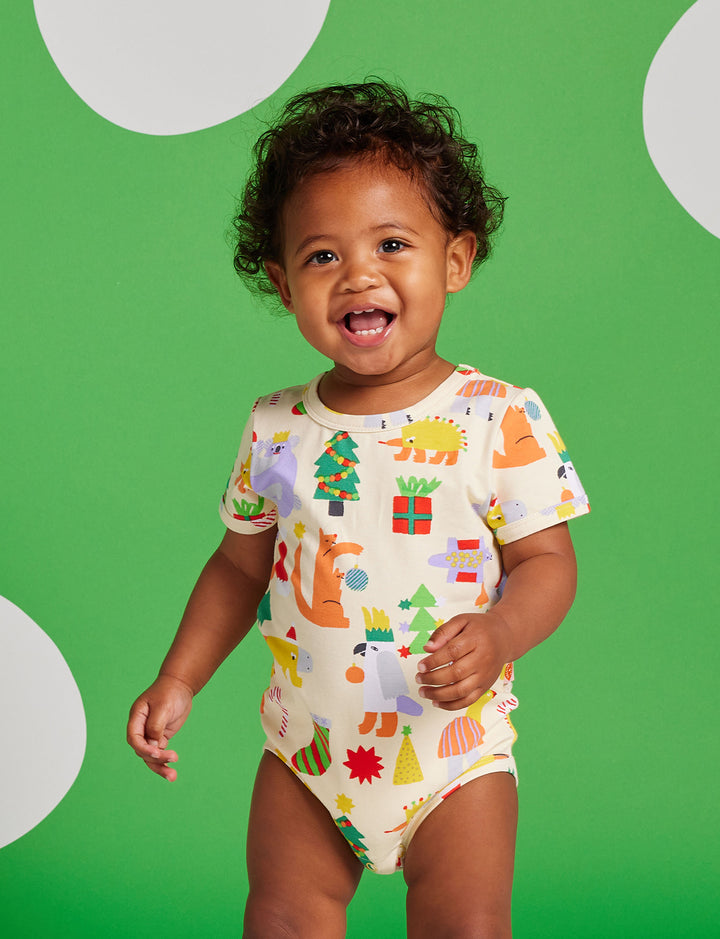 Halcyon Nights Tinsel Tails Short Sleeve Bodysuit