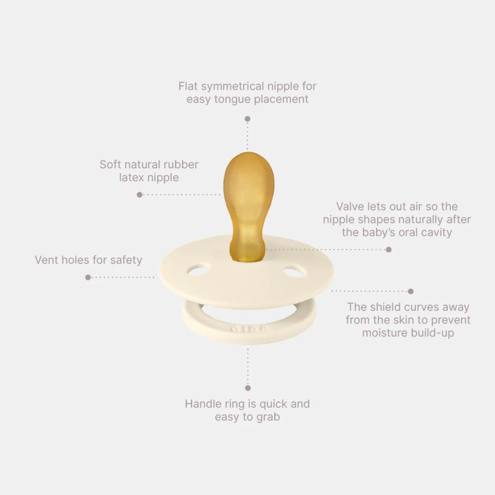 Try-it Colour Pacifier 2 Pack 3pk - Blush