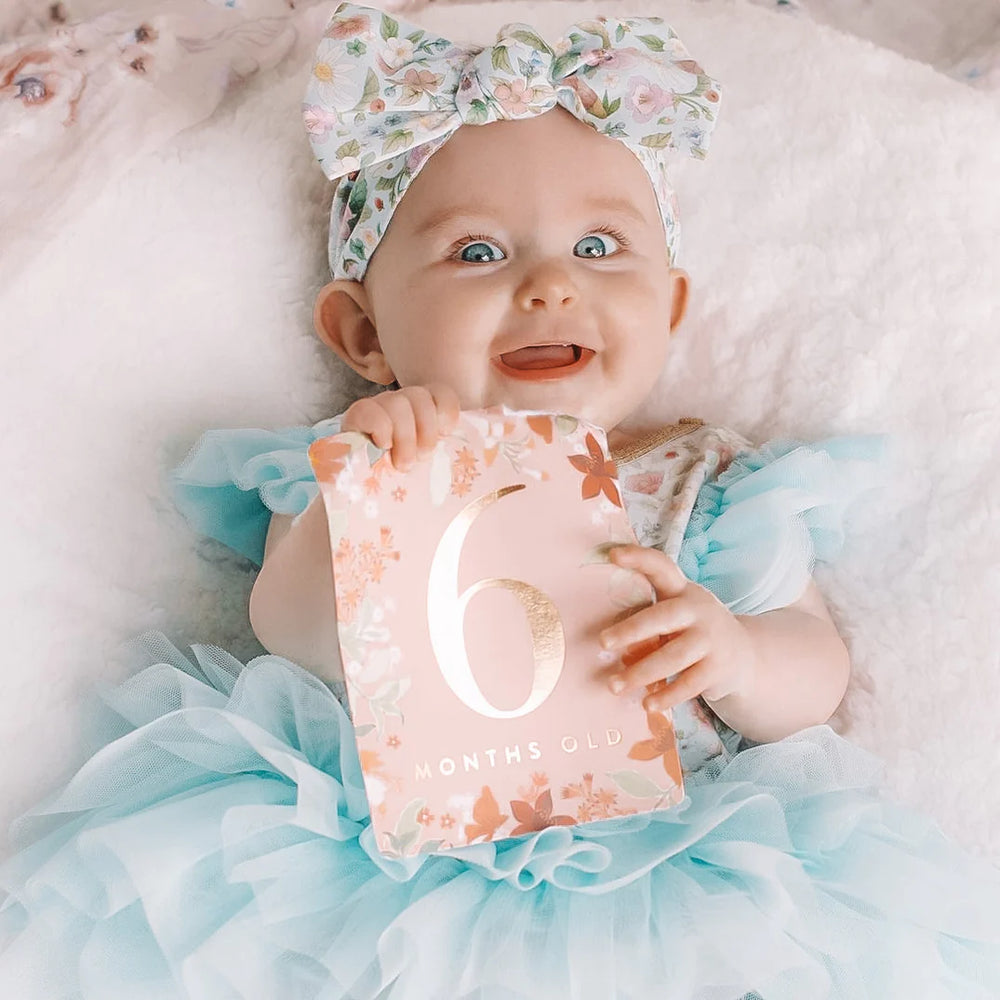 Baby girl 2025 milestone vests