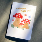 Welcome Little One Mushroom Card