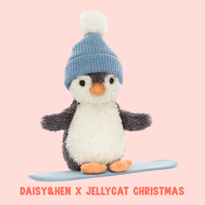 Jellycat Peanut Penguin Snowboarding Small
