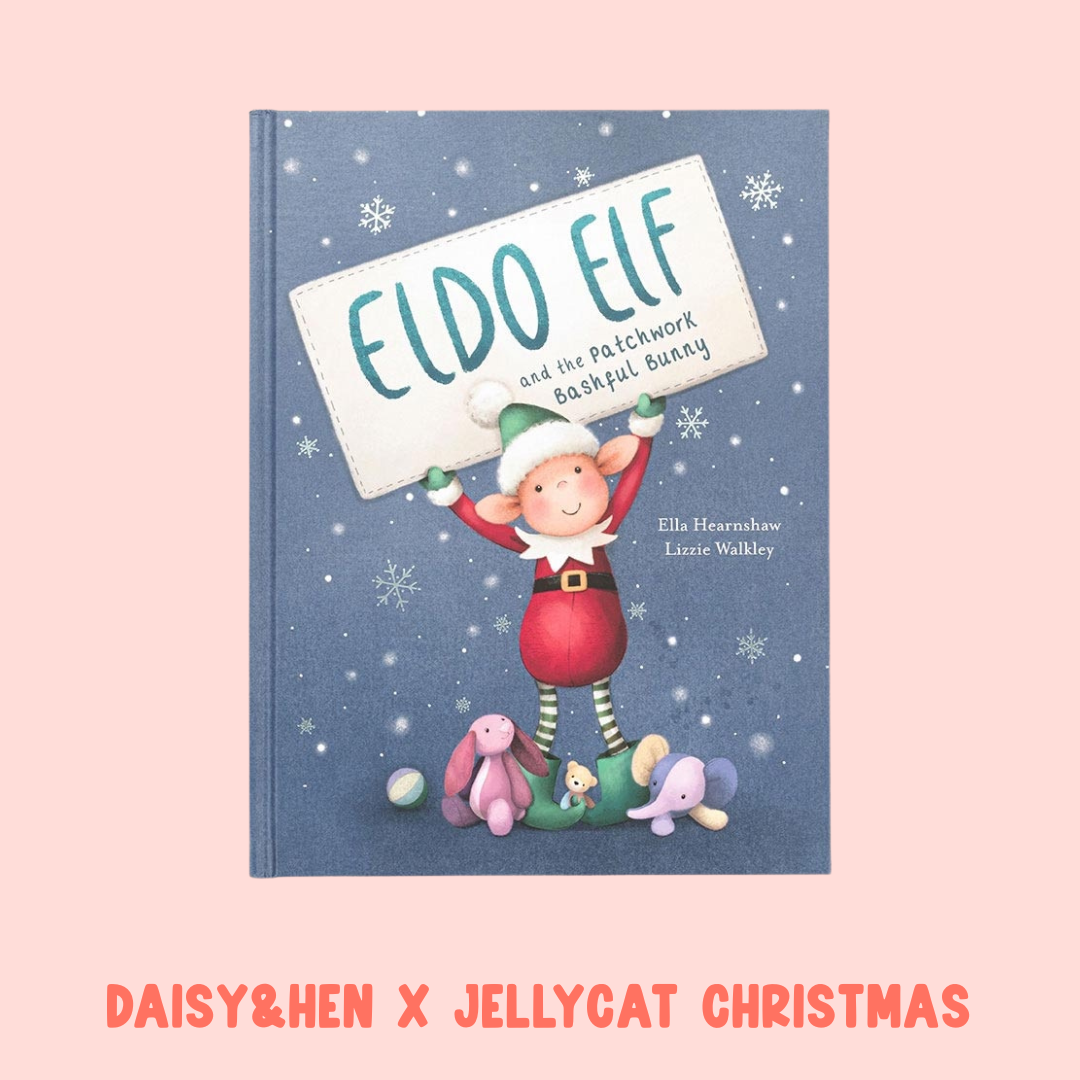Jellycat Eldo Elf and the Patchwork Bashful Bunny Book
