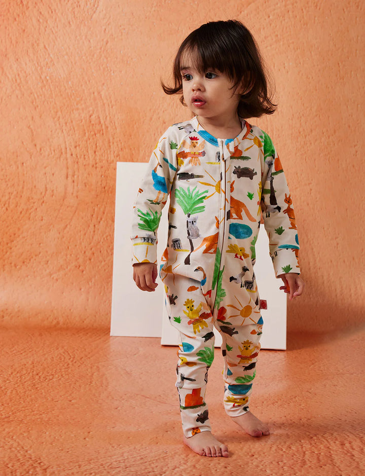 Halcyon Nights Long Sleeve Zipsuit - Yo's Country