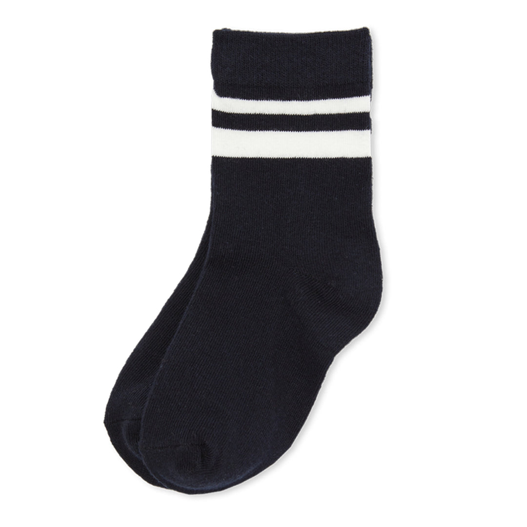 Milky Socks - Navy Stripe