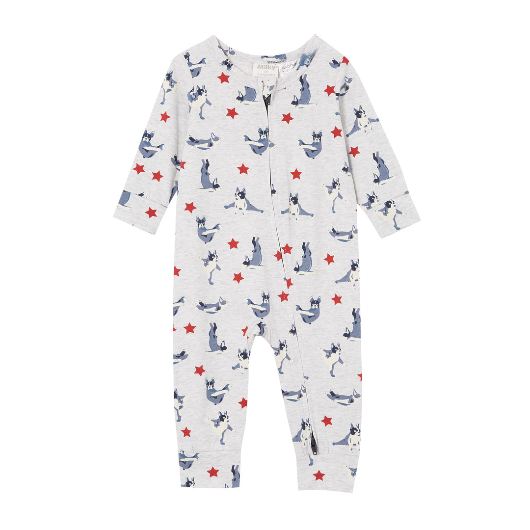 Milky Zip Romper - Downward Dog