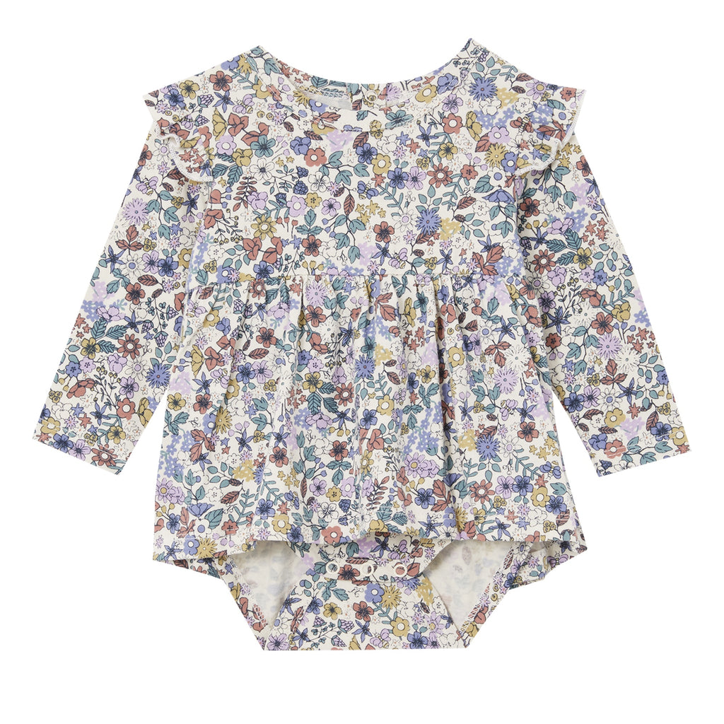 Milky Frill Baby Dress - Autumn Floral