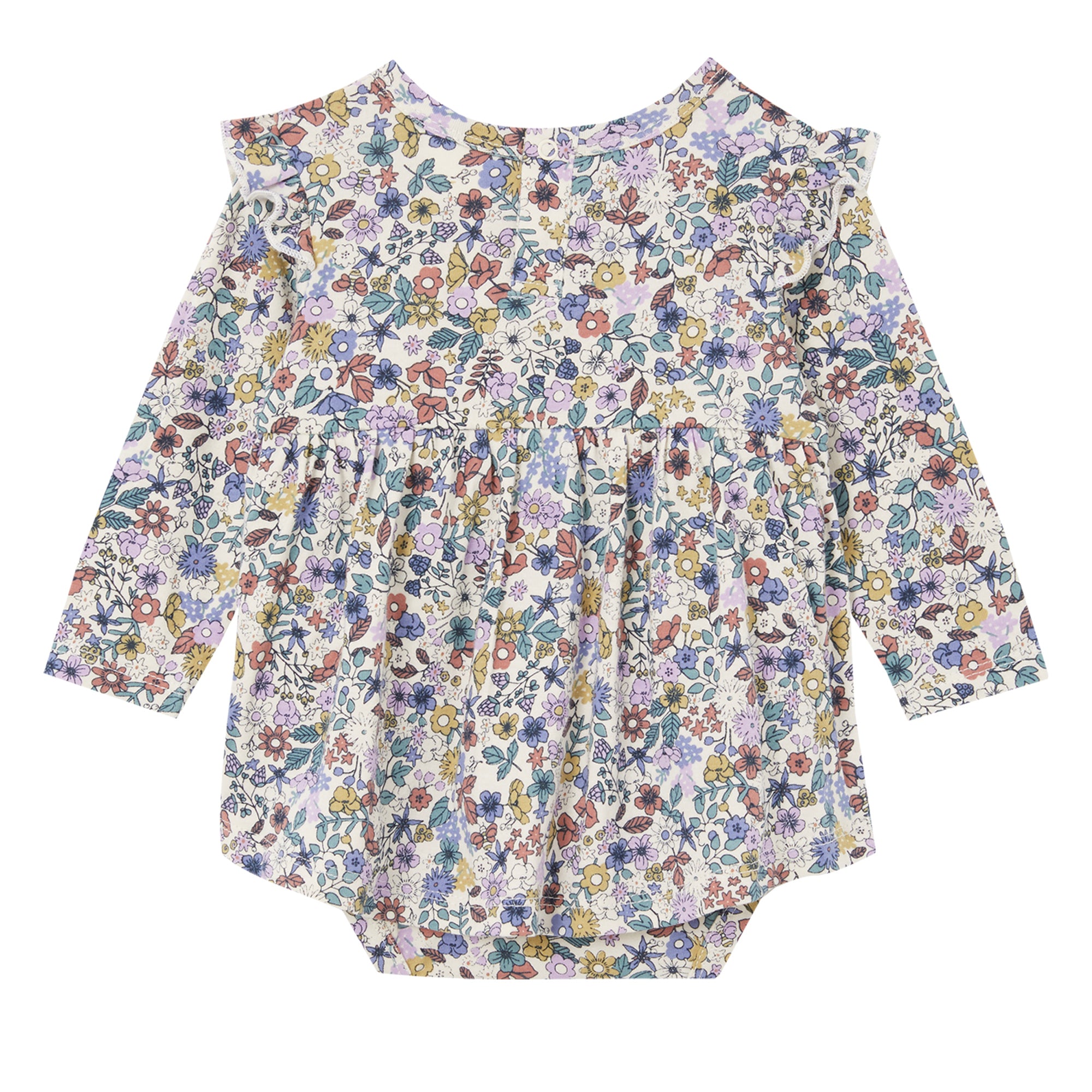 Milky Frill Baby Dress - Autumn Floral