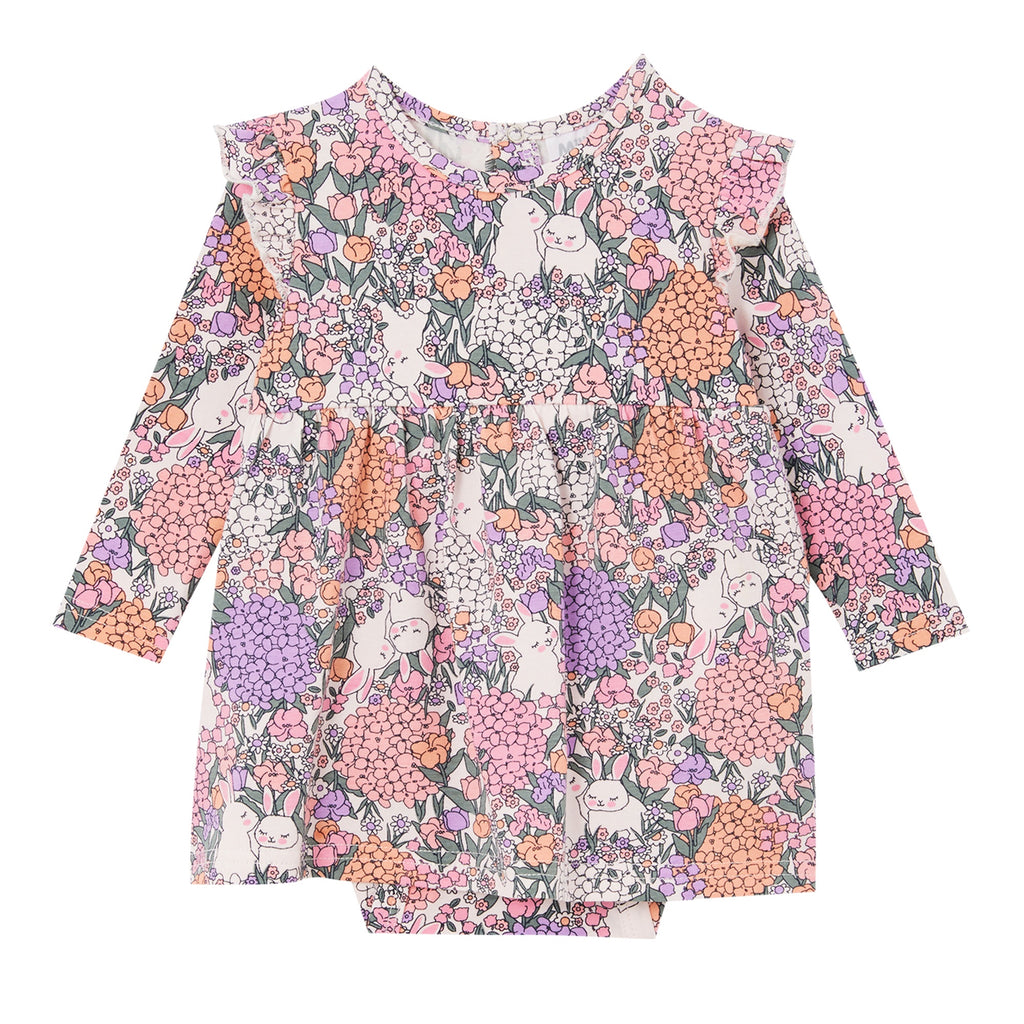 Milky Frill Baby Dress - Bunny