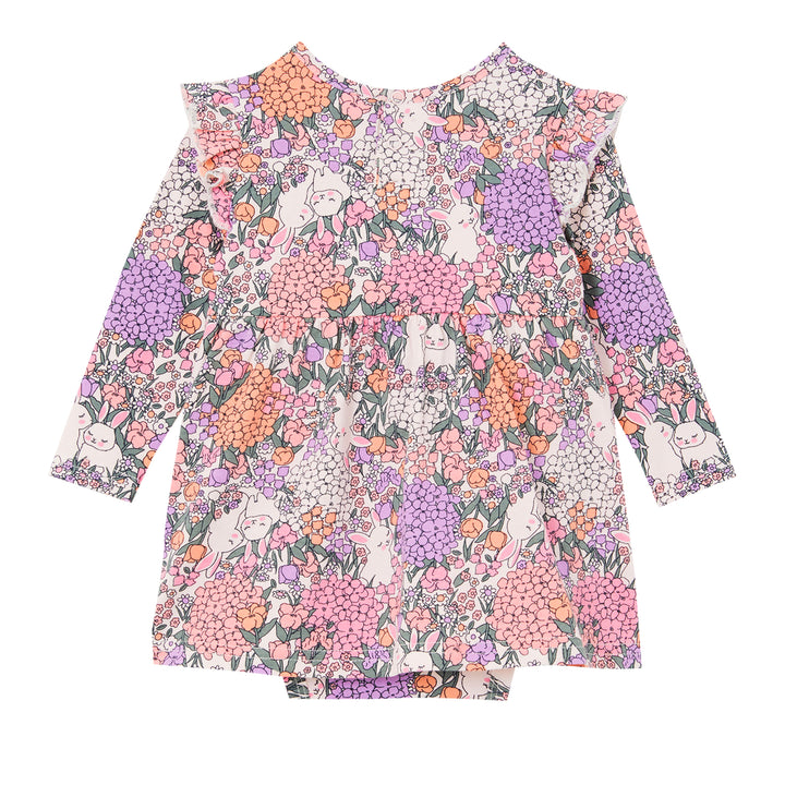 Milky Frill Baby Dress - Bunny