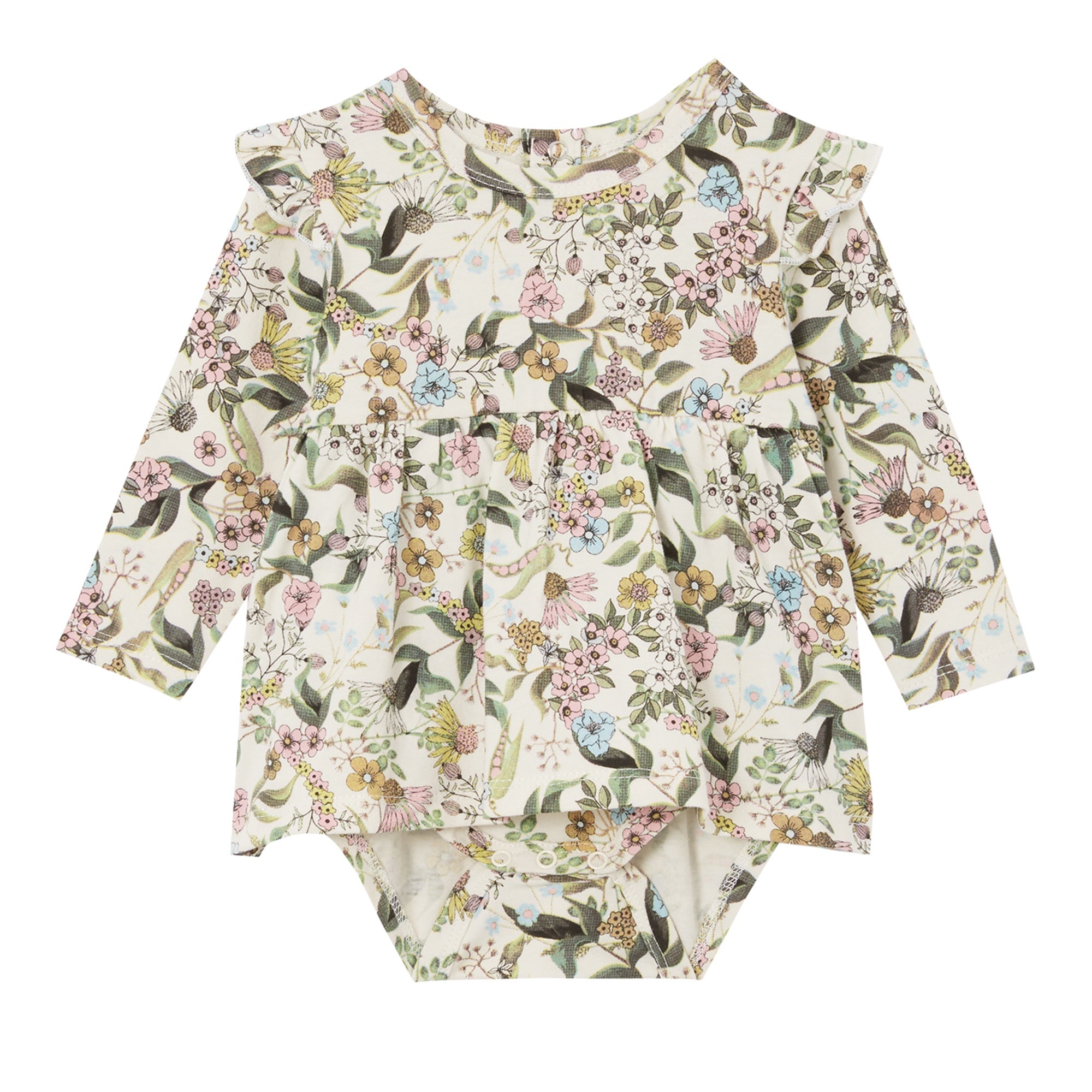 Milky Frill Baby Dress - Wildflower