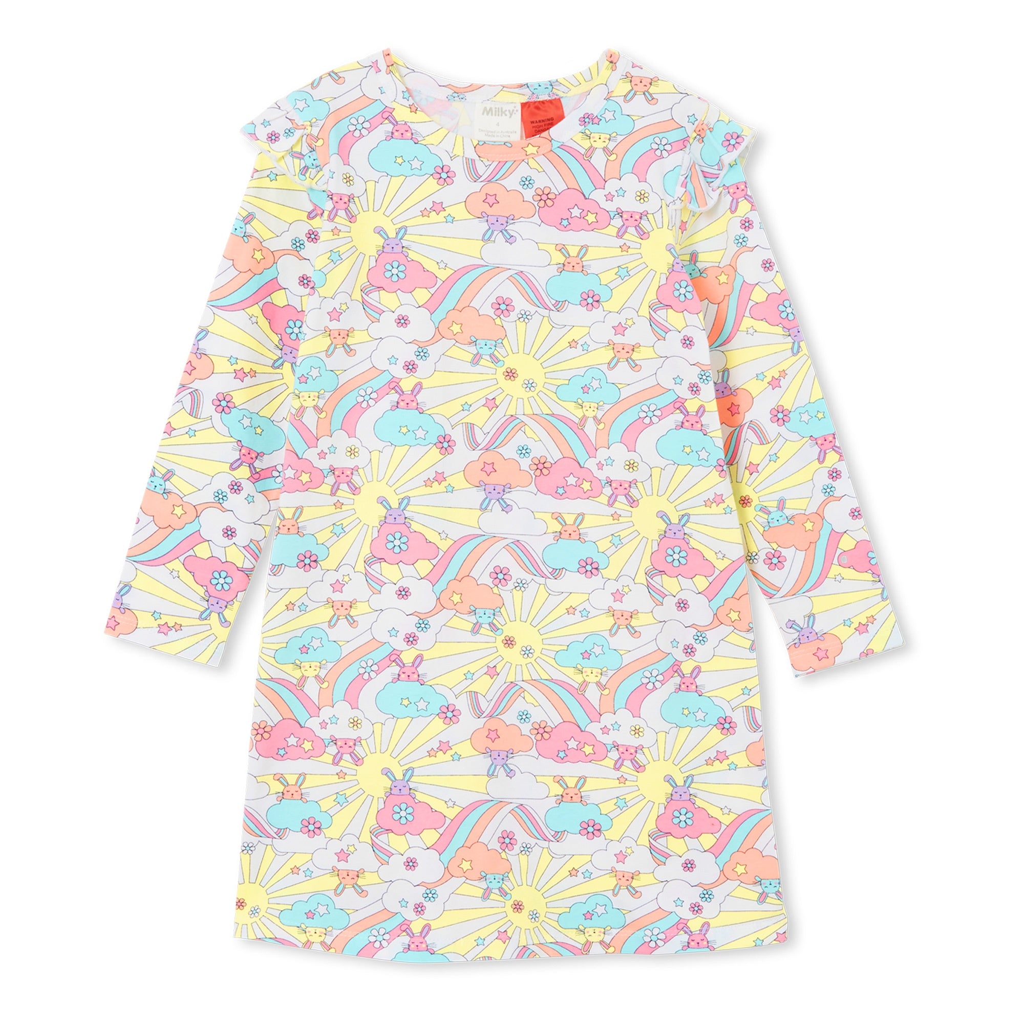Milky Nightie - Rainbow Bunny