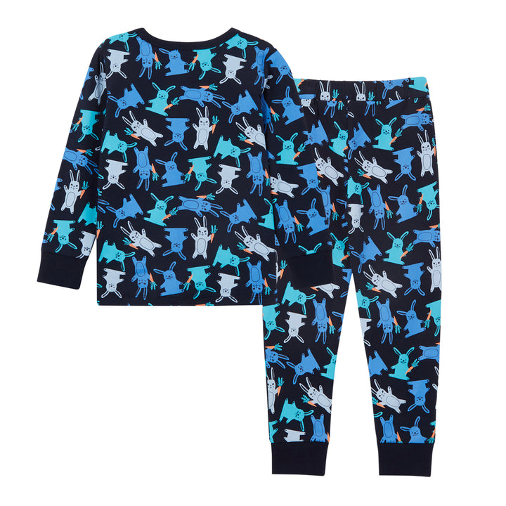 Milky Pyjamas - Navy Bunny