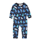 Milky Zip Romper - Navy Bunny