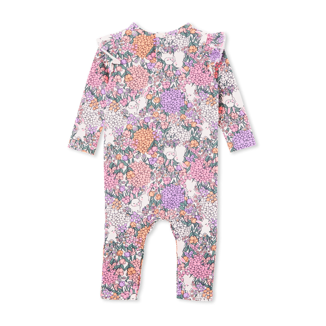 Milky Frill Footless Romper - Bunny