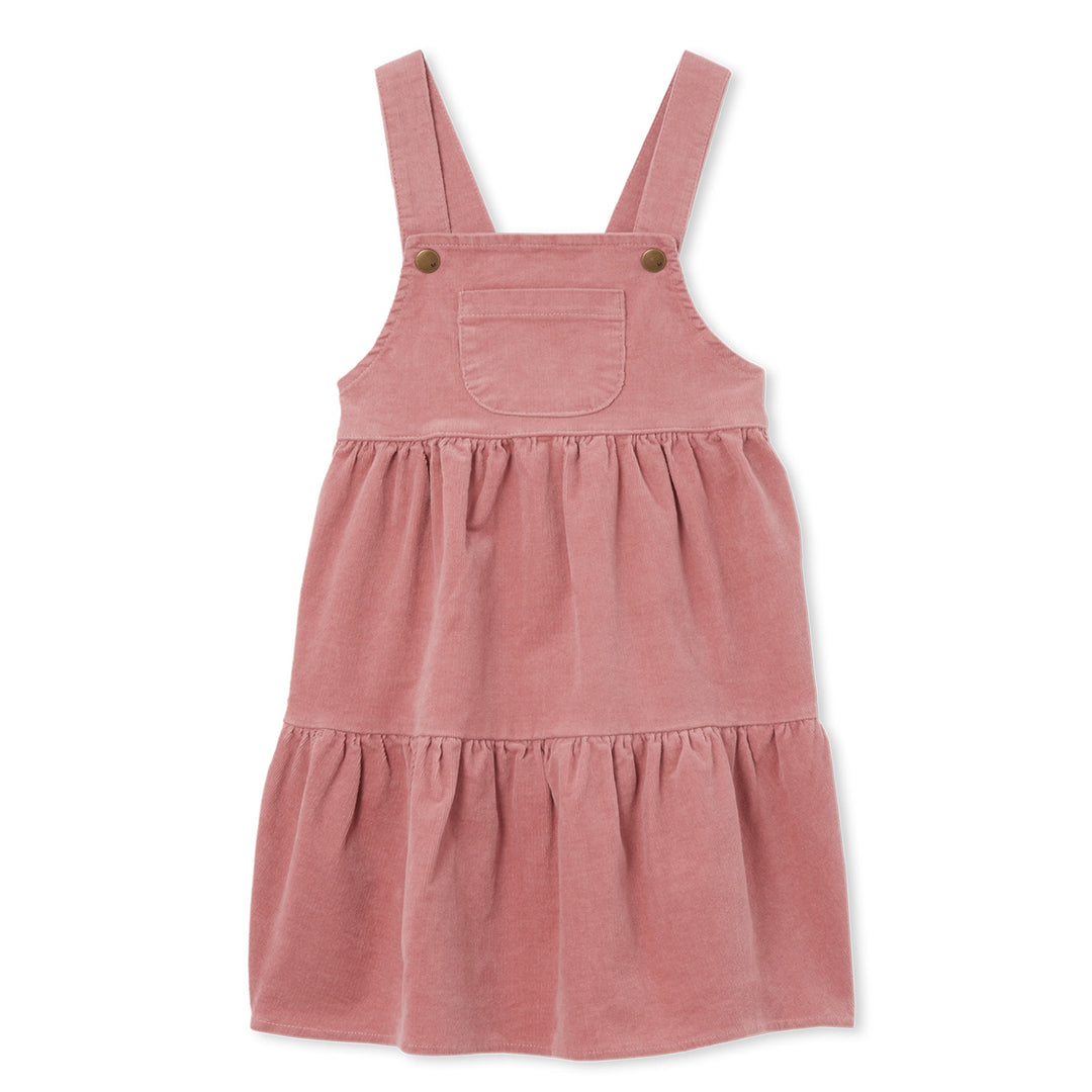 Milky Pinafore - Dusty Pink Cord