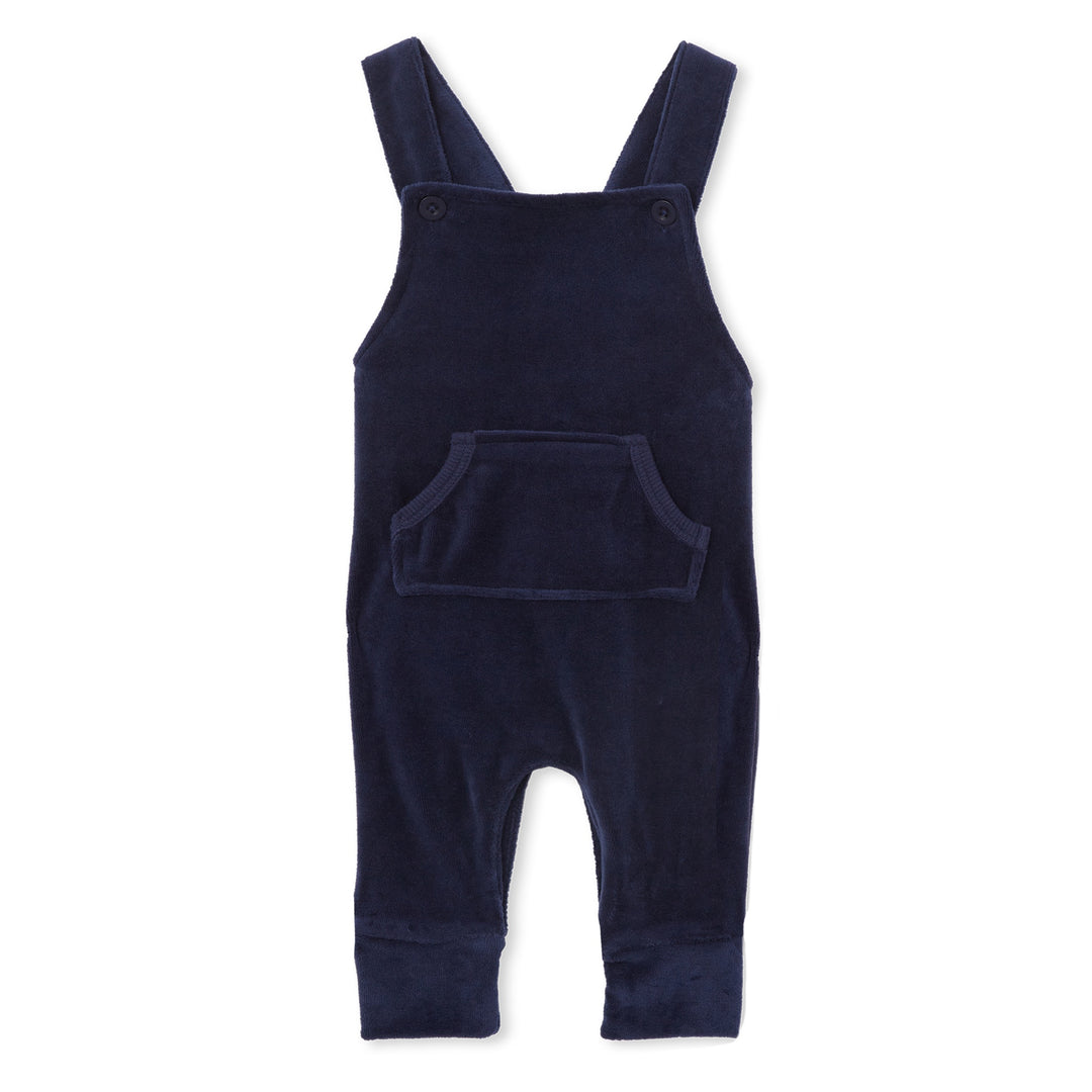 Milky Velour Overall - Navy