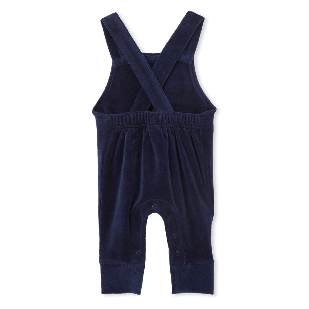 Milky Velour Overall - Navy